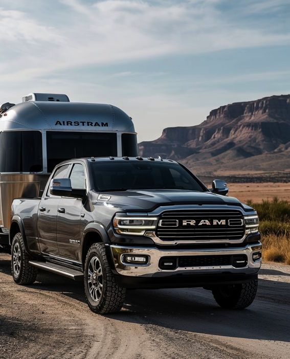 Ram Truck with Airstream-Sherrill Paint & Body